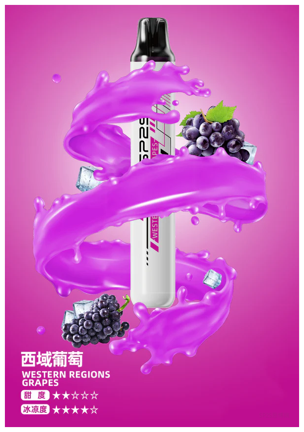 SP2S思博瑞電子煙ONCE PRO5000口拋棄式電子煙 思博瑞一次性霧化棒【西域葡萄】